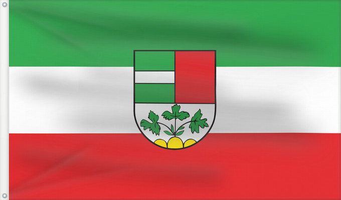 Flag, with two metal eyelets and reinforced hoist: Laupheim (Württembergisches Allgäu Oberschwaben)