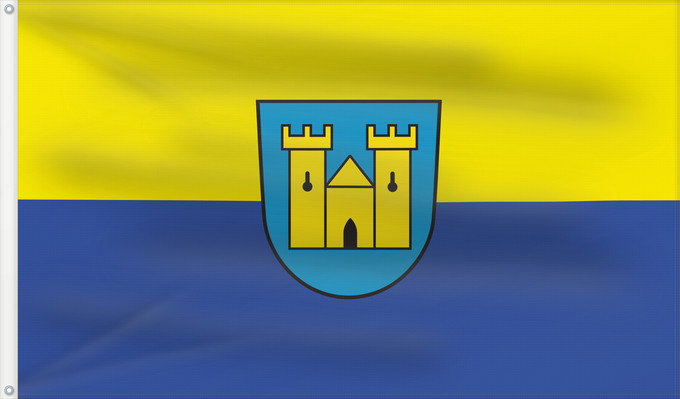 Flag, with two metal eyelets and reinforced hoist: Moosburg (Württembergisches Allgäu Oberschwaben)