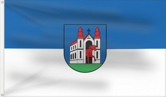 Flag, with two metal eyelets and reinforced hoist: Ochsenhausen (Württembergisches Allgäu Oberschwaben)