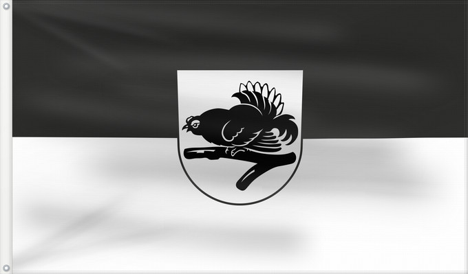 Flag, with two metal eyelets and reinforced hoist: Oggelshausen (Württembergisches Allgäu Oberschwaben)
