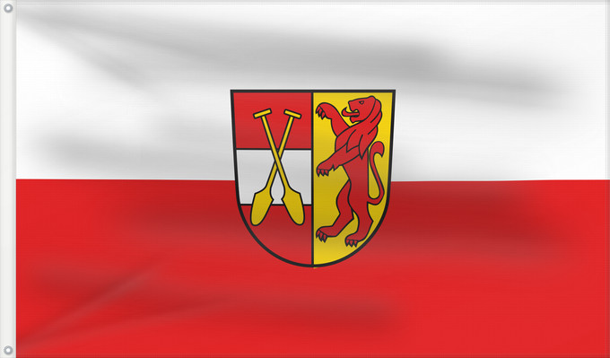 Flag, with two metal eyelets and reinforced hoist: Riedlingen (Württembergisches Allgäu Oberschwaben)