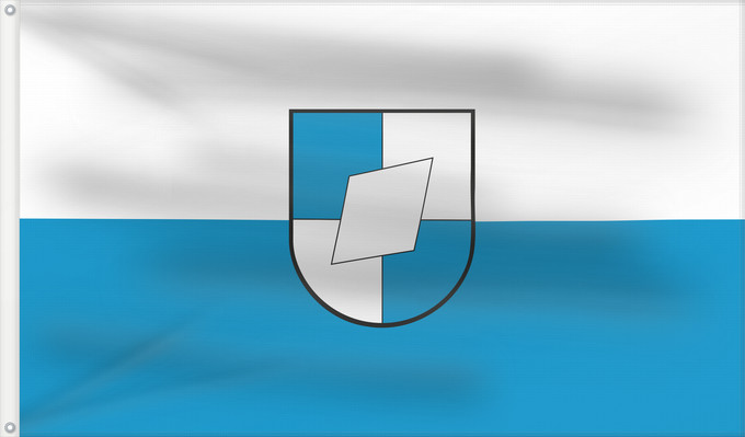 Flag, with two metal eyelets and reinforced hoist: Schwendi (Württembergisches Allgäu Oberschwaben)