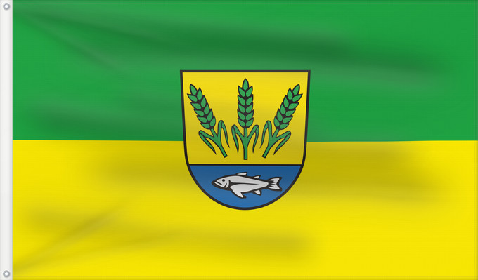 Flag, with two metal eyelets and reinforced hoist: Tiefenbach (Württembergisches Allgäu Oberschwaben)