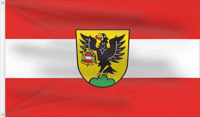 Flag, with two metal eyelets and reinforced hoist: Unlingen (Württembergisches Allgäu Oberschwaben)