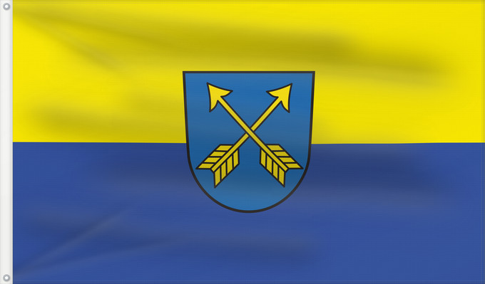 Flag, with two metal eyelets and reinforced hoist: Uttenweiler (Württembergisches Allgäu Oberschwaben)