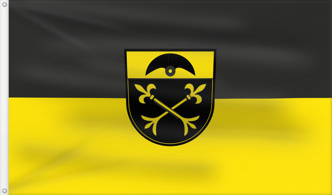 Flag, with two metal eyelets and reinforced hoist: Warthausen (Württembergisches Allgäu Oberschwaben)