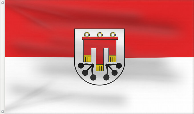 Flag, with two metal eyelets and reinforced hoist: Kressbronn am Bodensee (Bodensee)