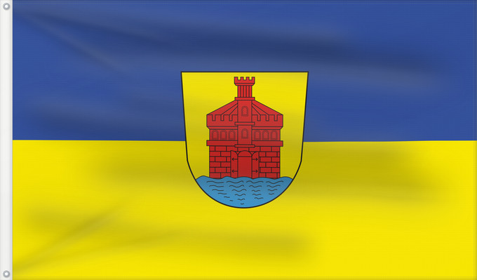 Flag, with two metal eyelets and reinforced hoist: Meersburg (Bodensee)