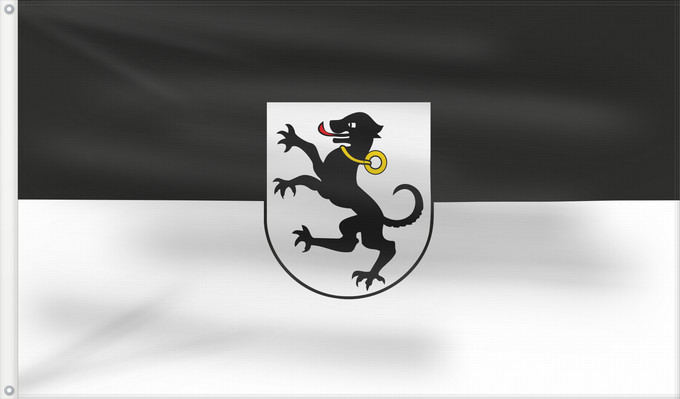 Flag, with two metal eyelets and reinforced hoist: Tettnang (Bodensee)