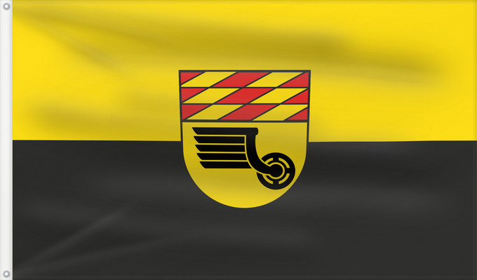 Flag, with two metal eyelets and reinforced hoist: Aulendorf (Württembergisches Allgäu Oberschwaben)