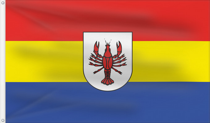 Flag, with two metal eyelets and reinforced hoist: Bad Wurzach (Württembergisches Allgäu Oberschwaben)