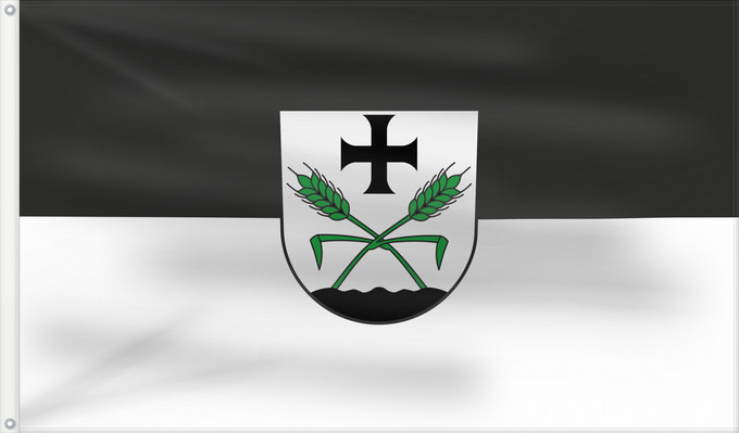 Flag, with two metal eyelets and reinforced hoist: Fleischwangen (Württembergisches Allgäu Oberschwaben)