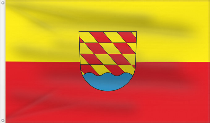 Flag, with two metal eyelets and reinforced hoist: Guggenhausen (Württembergisches Allgäu Oberschwaben)
