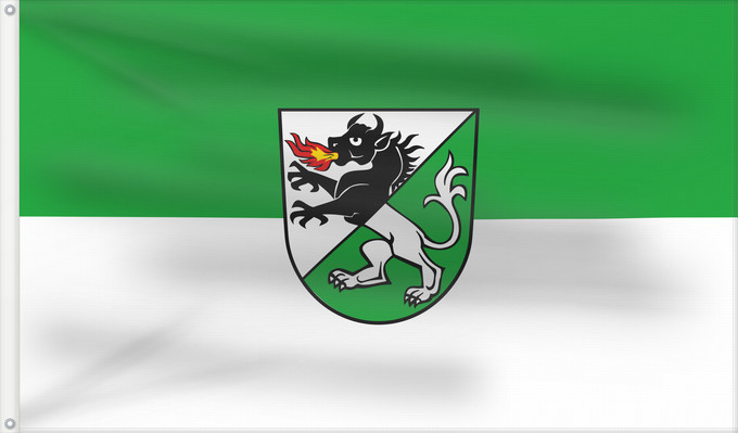 Flag, with two metal eyelets and reinforced hoist: Kißlegg (Württembergisches Allgäu Oberschwaben)