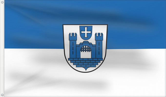 Flag, with two metal eyelets and reinforced hoist: Ravensburg (Württembergisches Allgäu Oberschwaben)