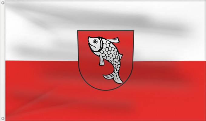 Flag, with two metal eyelets and reinforced hoist: Riedhausen (Württembergisches Allgäu Oberschwaben)