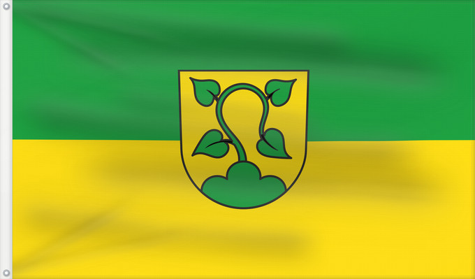 Flag, with two metal eyelets and reinforced hoist: Unterwaldhausen (Württembergisches Allgäu Oberschwaben)