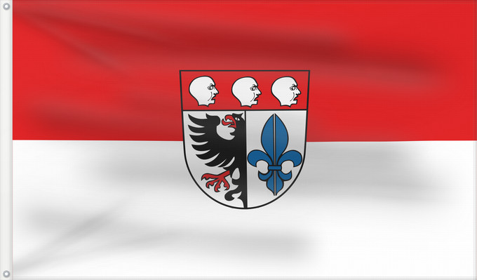 Flag, with two metal eyelets and reinforced hoist: Wangen im Allgäu (Württembergisches Allgäu Oberschwaben)