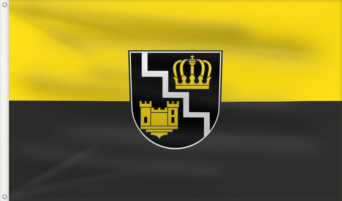 Flag, with two metal eyelets and reinforced hoist: Wilhelmsdorf (Württembergisches Allgäu Oberschwaben)