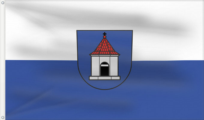 Flag, with two metal eyelets and reinforced hoist: Wolpertswende (Württembergisches Allgäu Oberschwaben)