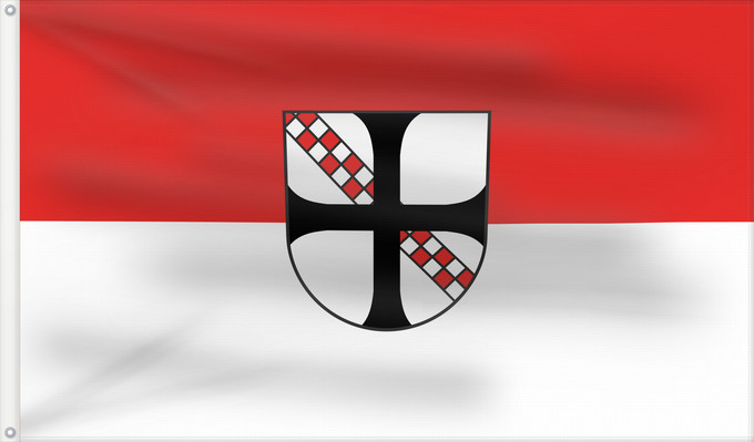 Flag, with two metal eyelets and reinforced hoist: Ebersbach-Musbach (Württembergisches Allgäu Oberschwaben)
