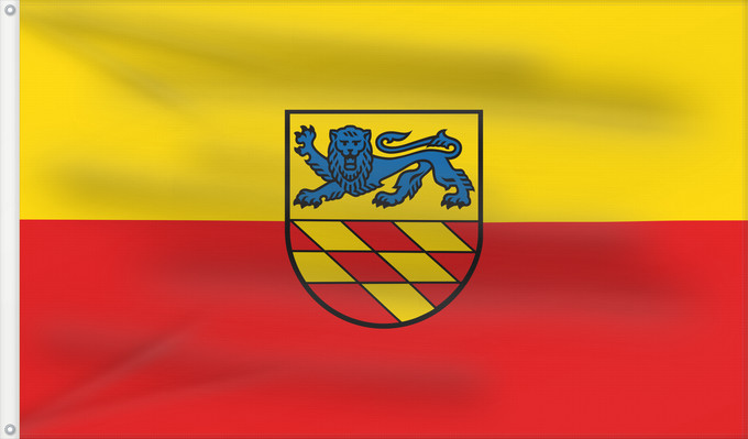 Bandera, con dos ojales metálicos y lado del asta reforzado: Fronreute (Württembergisches Allgäu Oberschwaben)