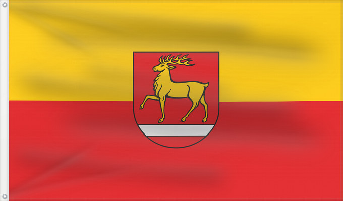 Flag, with two metal eyelets and reinforced hoist: Sigmaringen (Kreis)