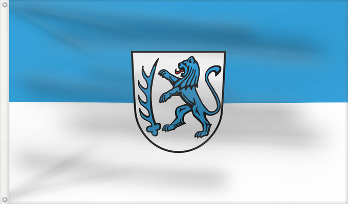 Flag, with two metal eyelets and reinforced hoist: Gammertingen (Schwäbische Alb)