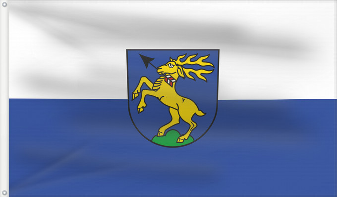 Flag, with two metal eyelets and reinforced hoist: Herbertingen (Württembergisches Allgäu Oberschwaben)