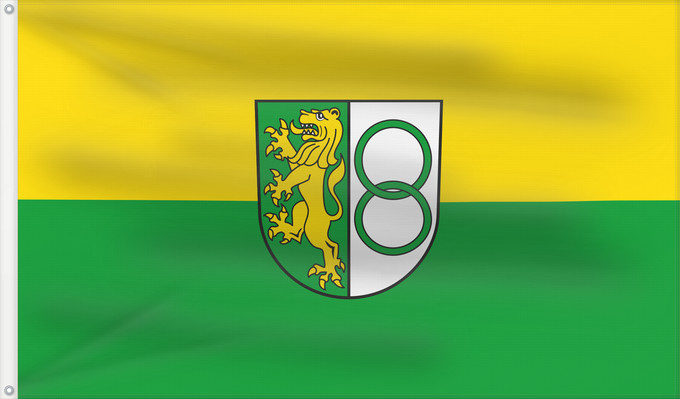 Flag, with two metal eyelets and reinforced hoist: Hettingen (Schwäbische Alb)