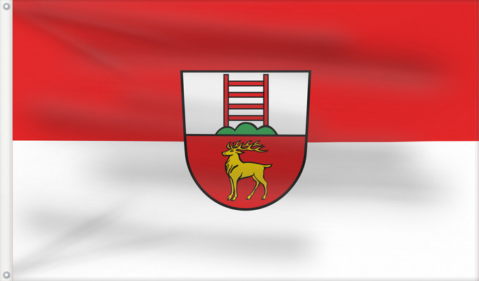Flag, with two metal eyelets and reinforced hoist: Krauchenwies (Württembergisches Allgäu Oberschwaben)