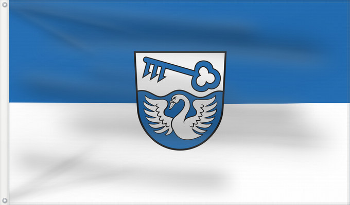 Bandera, con dos ojales metálicos y lado del asta reforzado: Sauldorf (Württembergisches Allgäu Oberschwaben)