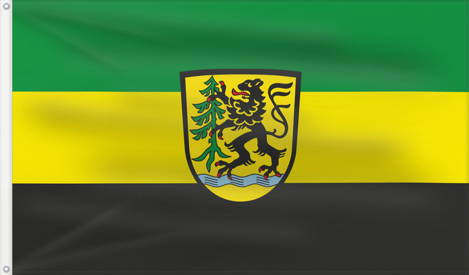 Bandera, con dos ojales metálicos y lado del asta reforzado: Feichten a.d.Alz (Inn-Salzach)