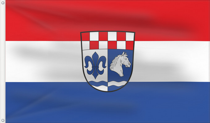 Bandera, con dos ojales metálicos y lado del asta reforzado: Halsbach (Inn-Salzach)