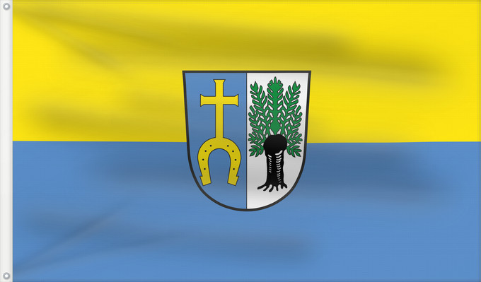 Bandera, con dos ojales metálicos y lado del asta reforzado: Kirchweidach (Inn-Salzach)