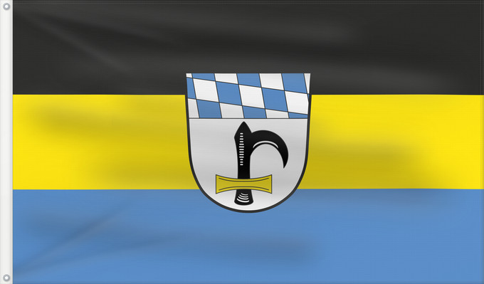 Flag, with two metal eyelets and reinforced hoist: Marktl, M (Inn-Salzach)