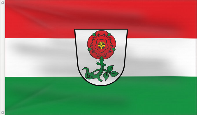Bandera, con dos ojales metálicos y lado del asta reforzado: Tüßling, M (Inn-Salzach)