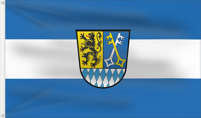 Drapeau, avec deux œillets métalliques et guindant renforcé : Berchtesgadener Land (Kreis)