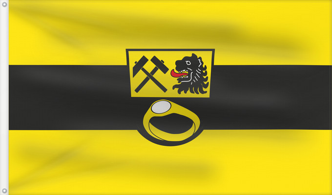 Bandera, con dos ojales metálicos y lado del asta reforzado: Ainring (Berchtesgadener Land)