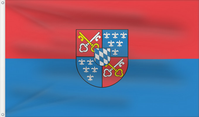 Bandera, con dos ojales metálicos y lado del asta reforzado: Berchtesgaden, M (Berchtesgadener Land)