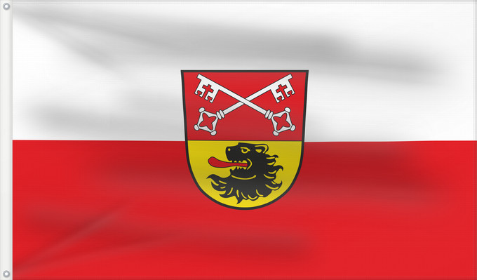 Bandera, con dos ojales metálicos y lado del asta reforzado: Piding (Berchtesgadener Land)
