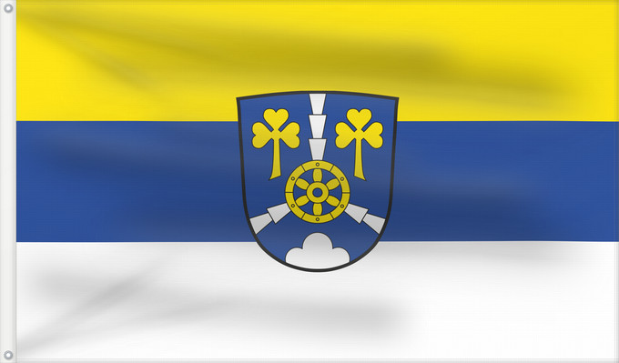 Bandera, con dos ojales metálicos y lado del asta reforzado: Schneizlreuth (Berchtesgadener Land)
