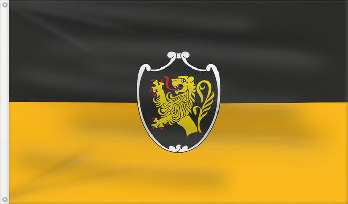 Bandera, con dos ojales metálicos y lado del asta reforzado: Bad Tölz, St (Tölzer Land)