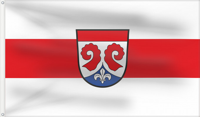 Bandera, con dos ojales metálicos y lado del asta reforzado: Eurasburg (Tölzer Land)