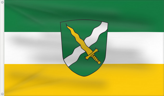 Bandera, con dos ojales metálicos y lado del asta reforzado: Gaißach (Tölzer Land)