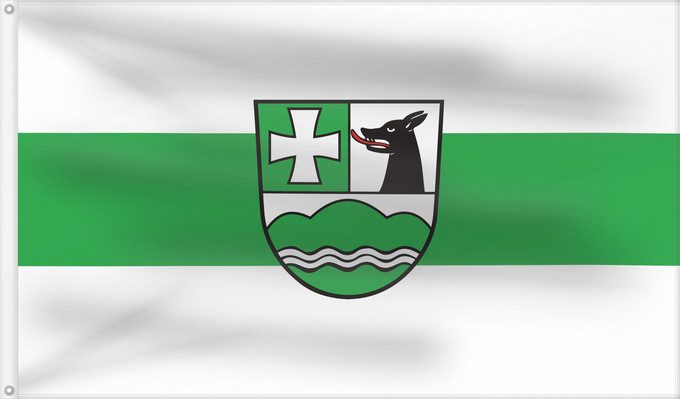 Bandera, con dos ojales metálicos y lado del asta reforzado: Icking (Tölzer Land)