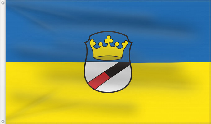 Bandera, con dos ojales metálicos y lado del asta reforzado: Königsdorf (Tölzer Land)