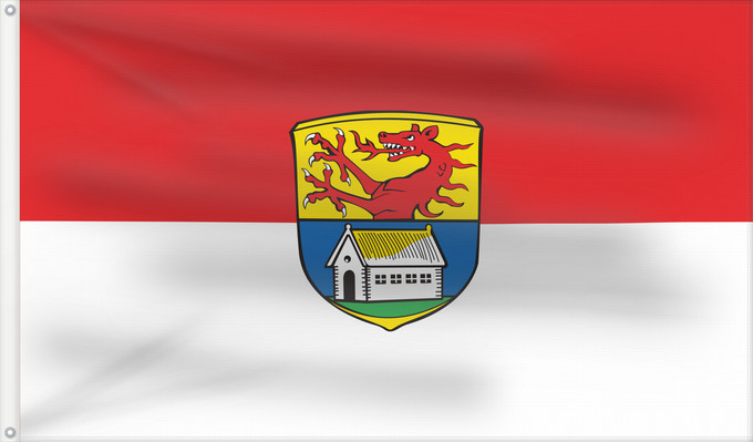 Bandera, con dos ojales metálicos y lado del asta reforzado: Reichersbeuern (Tölzer Land)
