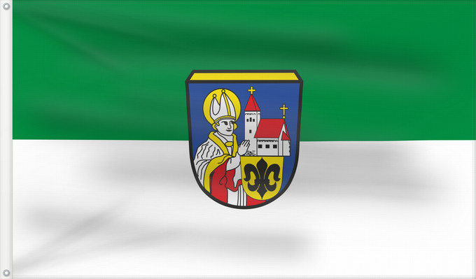 Bandera, con dos ojales metálicos y lado del asta reforzado: Altomünster, M (Münchener Umland)