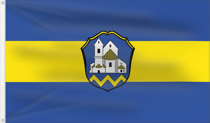 Bandera, con dos ojales metálicos y lado del asta reforzado: Erdweg (Münchener Umland)